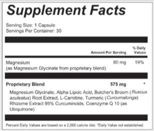 Harmo Brain Supplement Facts