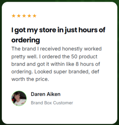 Brand Box Customer Reviews