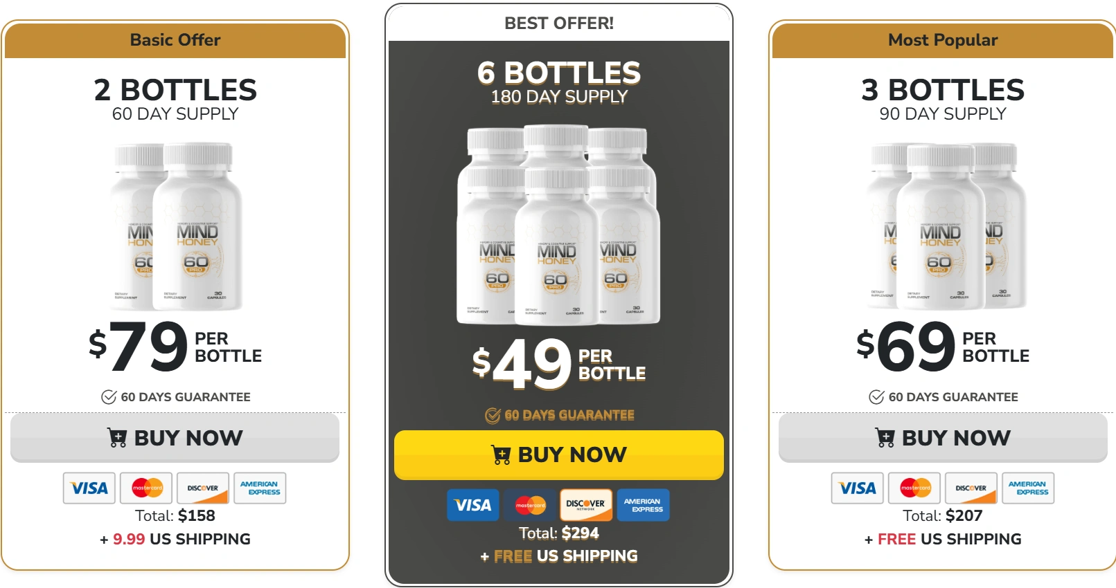 MindHoney 60 Pro Pricing