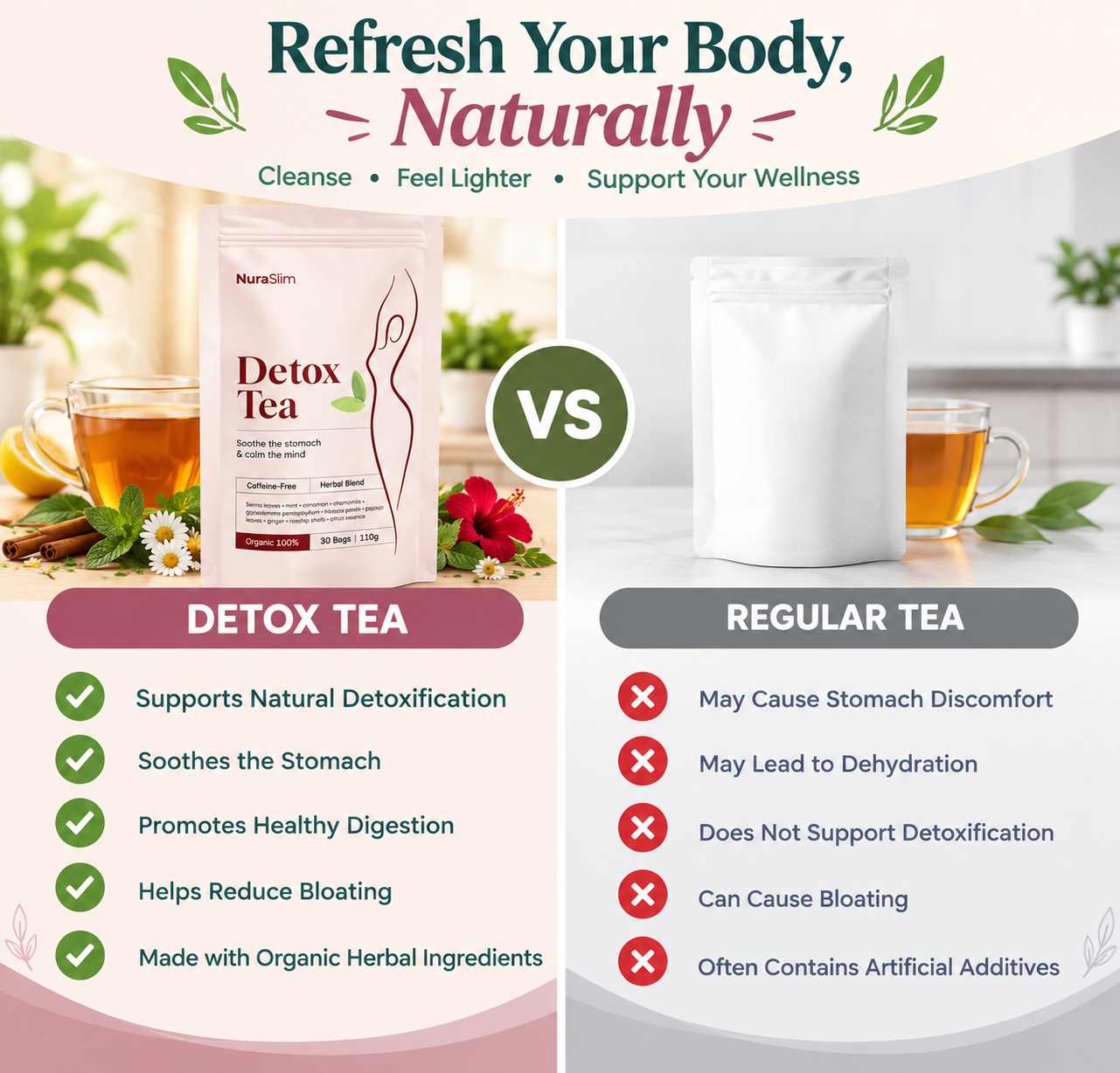 NuraSlim Detox Tea Vs Others