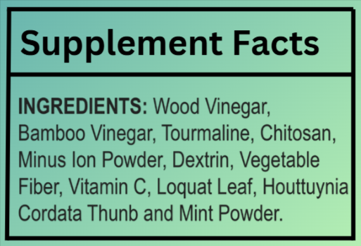 Xitox-Foot-Pads-supplement-facts